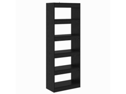 Maison Exclusive - Estantería Para Libros Roble Negro 60 X 30 X 166 Cm