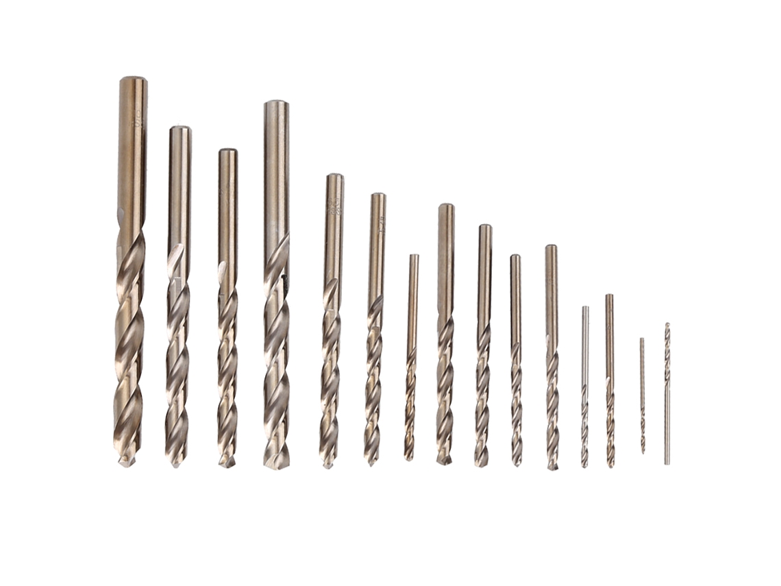 Juego De 15 Brocas De Acero De Alta Velocidad (hss) Con Mango Recto, De 1,5 A 10 Mm, Para Madera, Metal Y Plástico.
