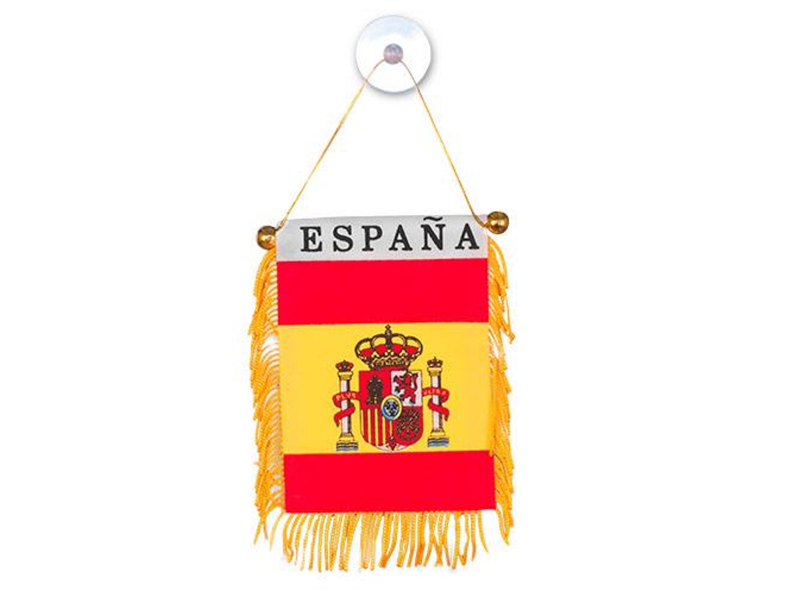 Bandera de España con Botón de Succión