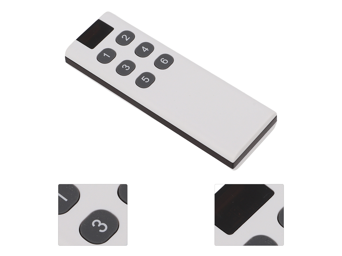 Control Remoto Inalámbrico 433mhz 6 Teclas 100m Alta Sensibilidad Para Garage Y Apertura De Puertas