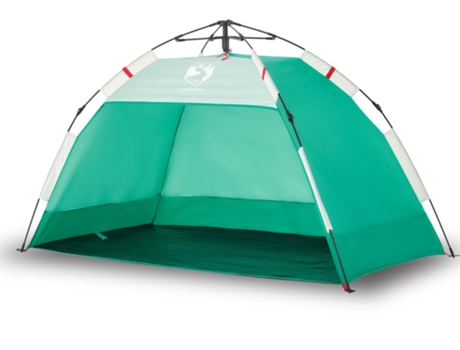 Tienda de playa 2 personas VIDAXL impermeable apertura rápida verde