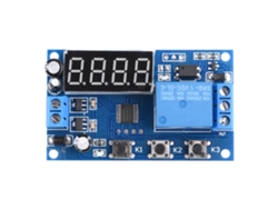Módulo De Control De Relés Con Temporizador Ajustable Y Pantalla Led Para Automatización (5v)