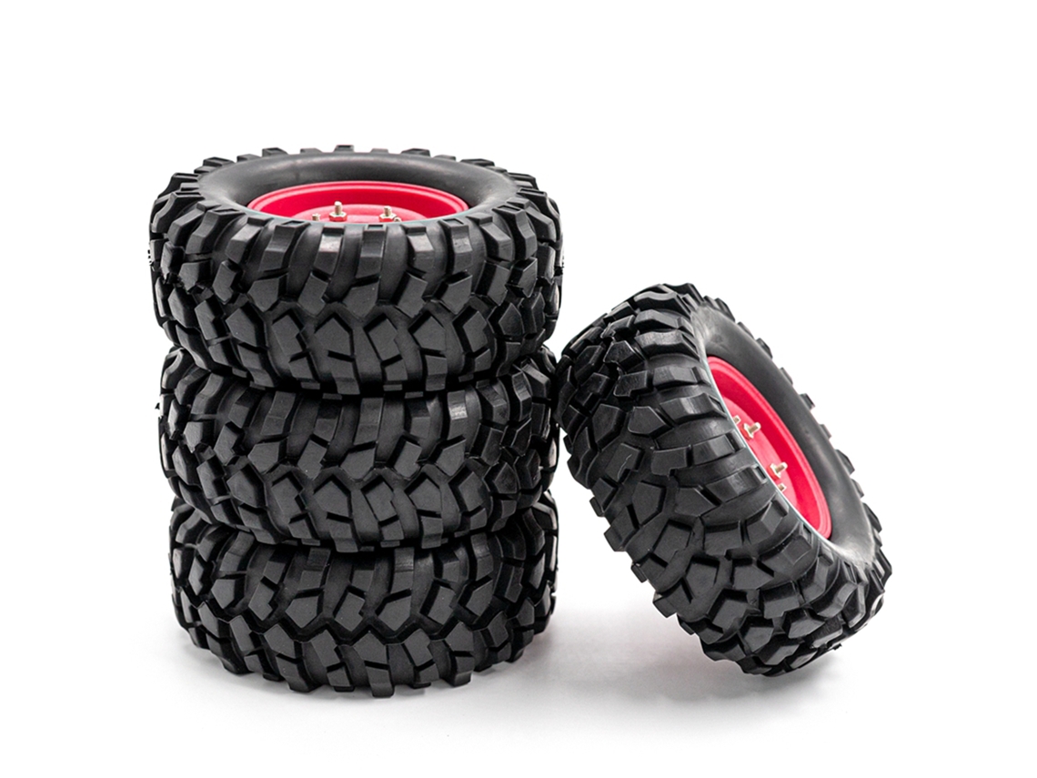 Neumáticos De Goma Para Coches Rc Crawler Con Llantas Para Coches Rc A Escala 1/10 Traxxas Trx-4 Axial Scx10 90046 90047 Cc10