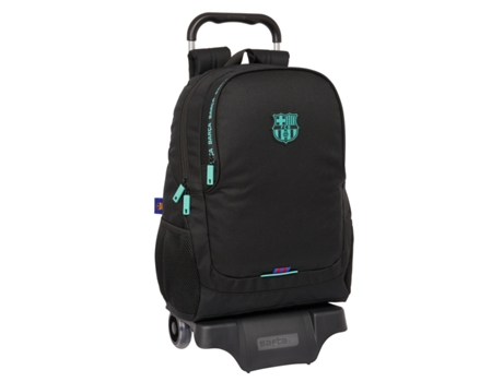 Mochila Escolar con Ruedas F.C. BARCELONA Negro 32 x 44 x 16 cm