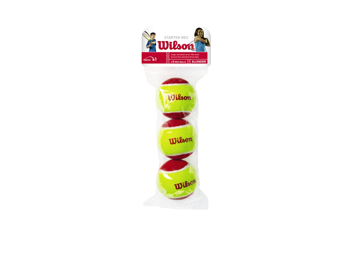 Juego de 3 pelotas de tenis WILSON Starter