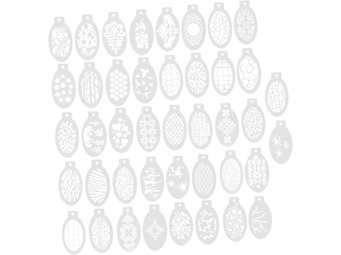 Plantillas Para Pintar Rostros (42 Piezas) - Suministros Para Decoración De Maquillaje