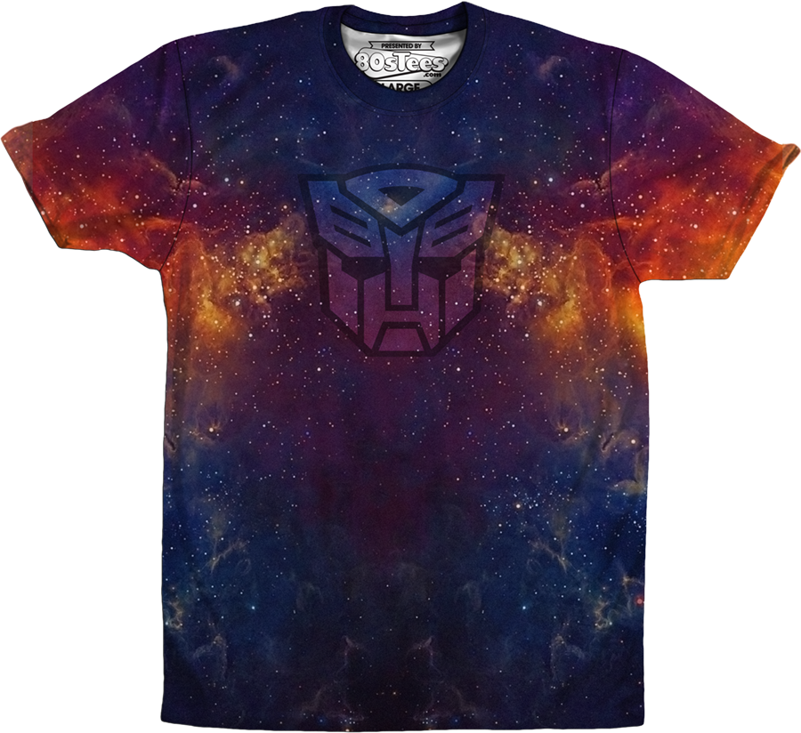 Camisetas Unisex DEEPSTONE Sublimation Galaxy Autobot Logo Transformers multi color (XL)