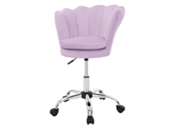 Silla de oficina asiento de terciopelo sillón moderno purpura