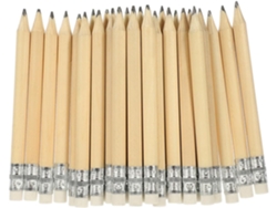 100 Lápices Cortos Borrables Para Dibujar, Lápices De Golf Con Goma De Borrar, Lápices Pequeños Para Escribir.