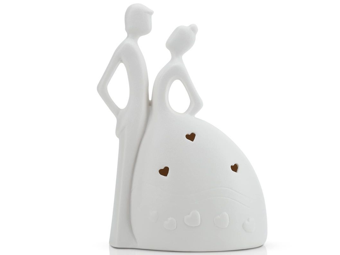 Figura de pareja romántica, estatua moderna para decoración del hogar, regalo para San Valentín y bodas.