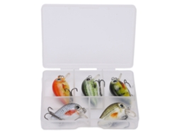 Kit De Iscas De Pesca Mini Hard Baits Crankbait Com Caixa Para Água Doce E Salgada Tipo 3