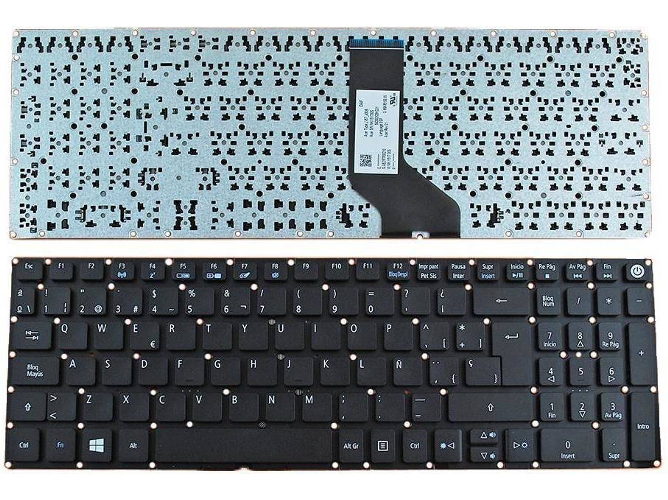 Teclado para Portátil Acer Aspire E5-722 E5-772 V3-574G E5-573T E5-573 E5-573G E5-573T E5-532G 9Z.Nc3Sw.10S Re1Sw 0