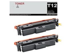 Paquete T12 de 2 cartuchos de tóner negro compatibles con Canon 5098c006