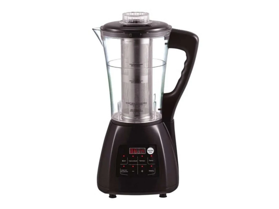 Batidora de Vaso  Newlux  Programable, 1.7L, 5 Vel Negro
