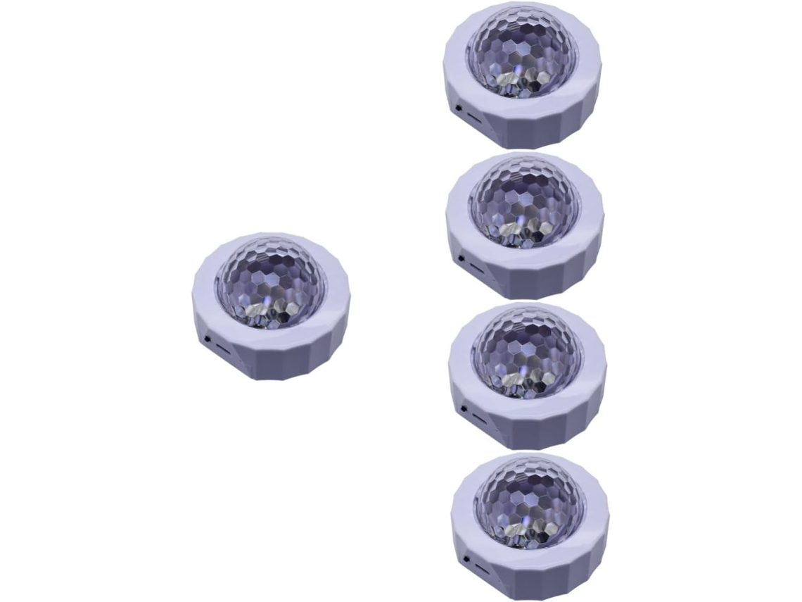 Juego De 10 Luces Led Recargables Vía Usb Para Discoteca, Iluminación Ambiental De Coche,