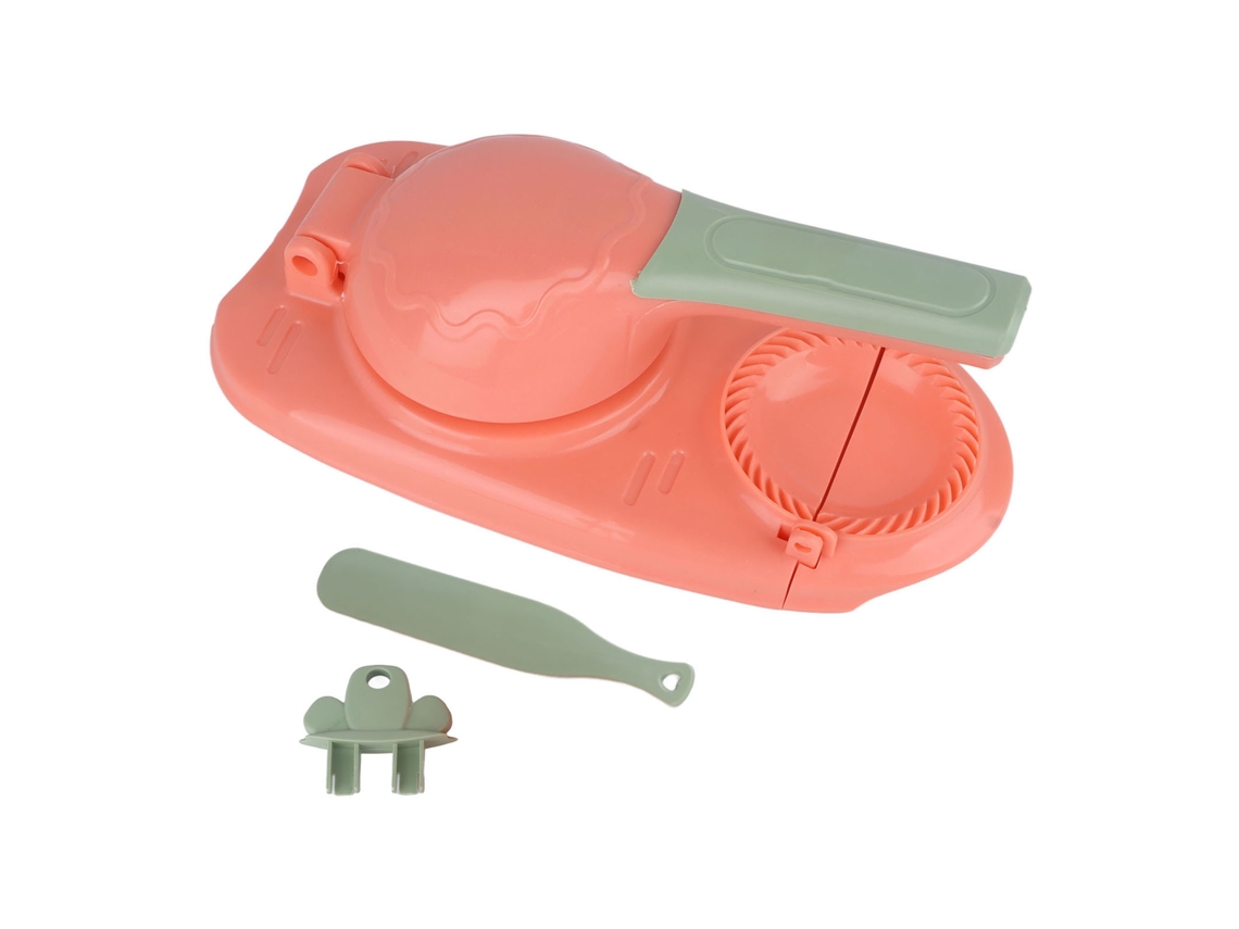 Máquina Para Hacer Galletas 2 En 1, Placa De Presión, Plástico, Segura, Herramienta Manual, Molde Para Masa Rosa