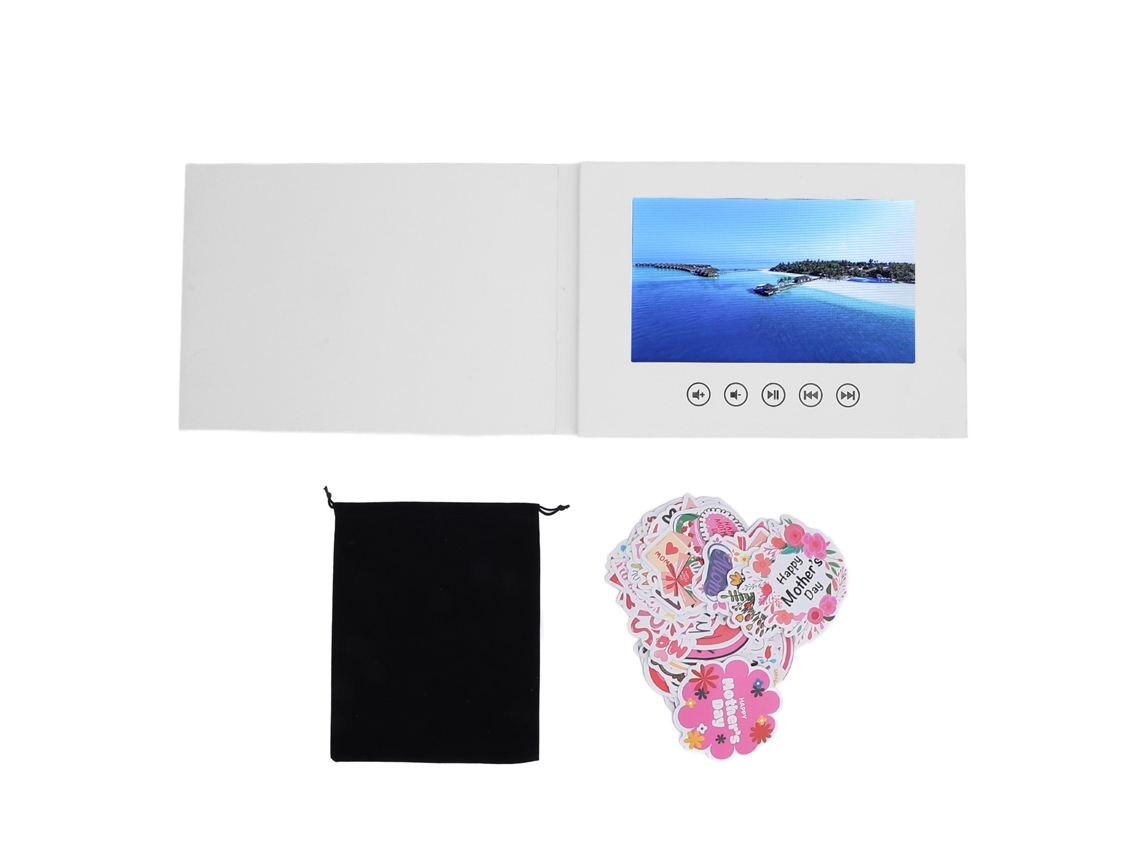 Tarjeta de felicitación interactiva con vídeo LCD para hacer tú mismo, folleto electrónico interactivo para regalos especiales.
