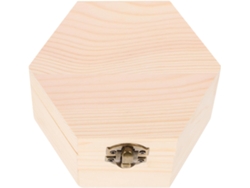 Joyería Madera Pintar Ligera Multifuncional Guardar Objetos Pequeños Regalos Escritorio Caja Tapa