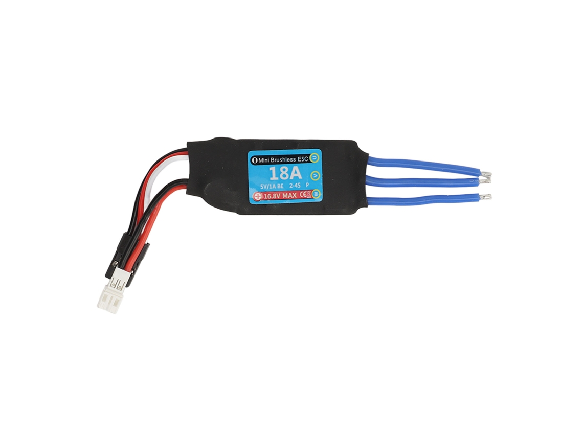 Controlador De Velocidad Eléctrico Mini Sin Escobillas De 18 A Con Conector Hembra Ph2.0, Blanco, Para Coches Rc A Escala 1/24 Y 1/28, Wltoys K989 Kyosho Mini Z