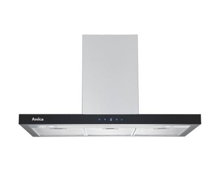 Campana de pared decorativa 90cm 69db 645m3/h acero inoxidable ah2439 - AMICA