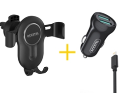 Cargador ACCETEL iPhone 13 Pro Max (Lightning - Negro)