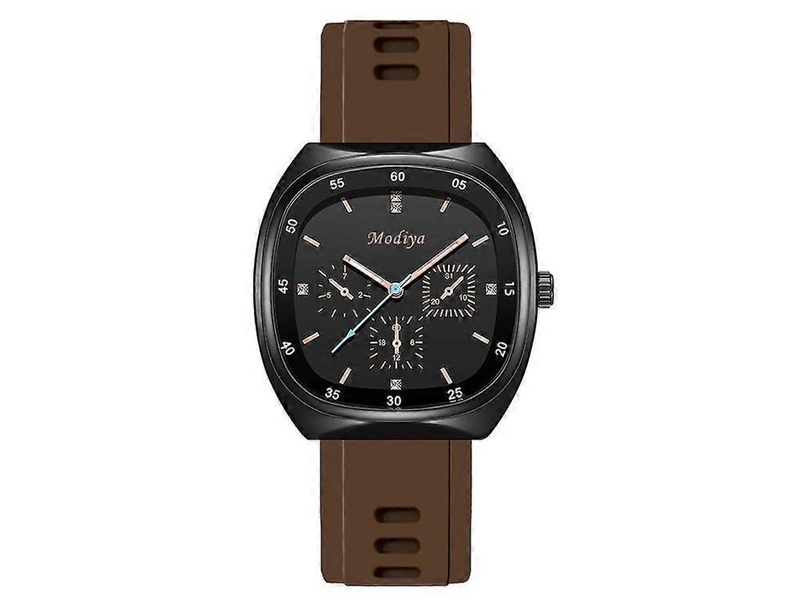 Reloj inteligente de cuarzo con tres esferas de silicona para hombre y mujer. Ly Ebike