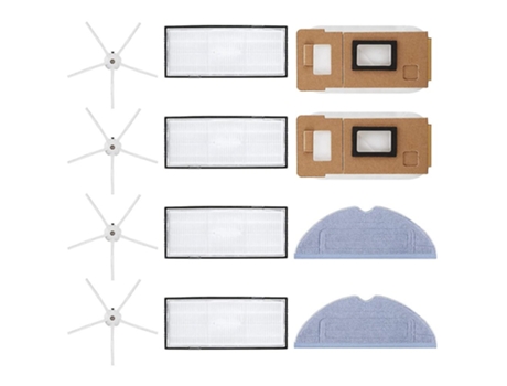 Saco de pó de escova lateral de filtro para xiaomi roborock s7 / t7s / t7s plus