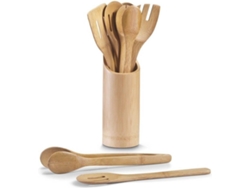 Juego de Accesorios de Cocina ZELLER Bambu (33 x 9 x 9 cm)