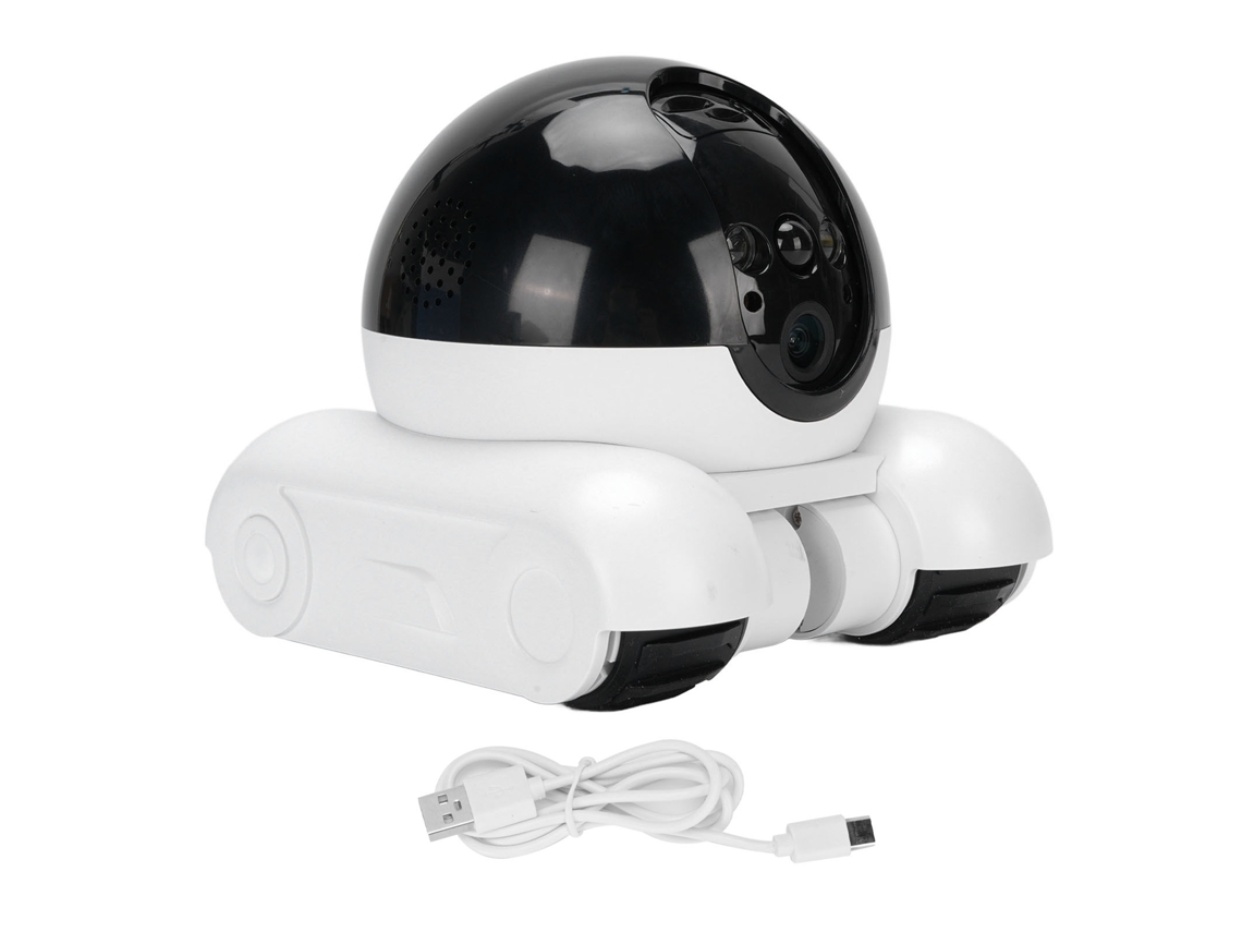 Cámara para mascotas 1080p con audio bidireccional, doble lente, cámara de seguridad móvil para interiores y hogar.