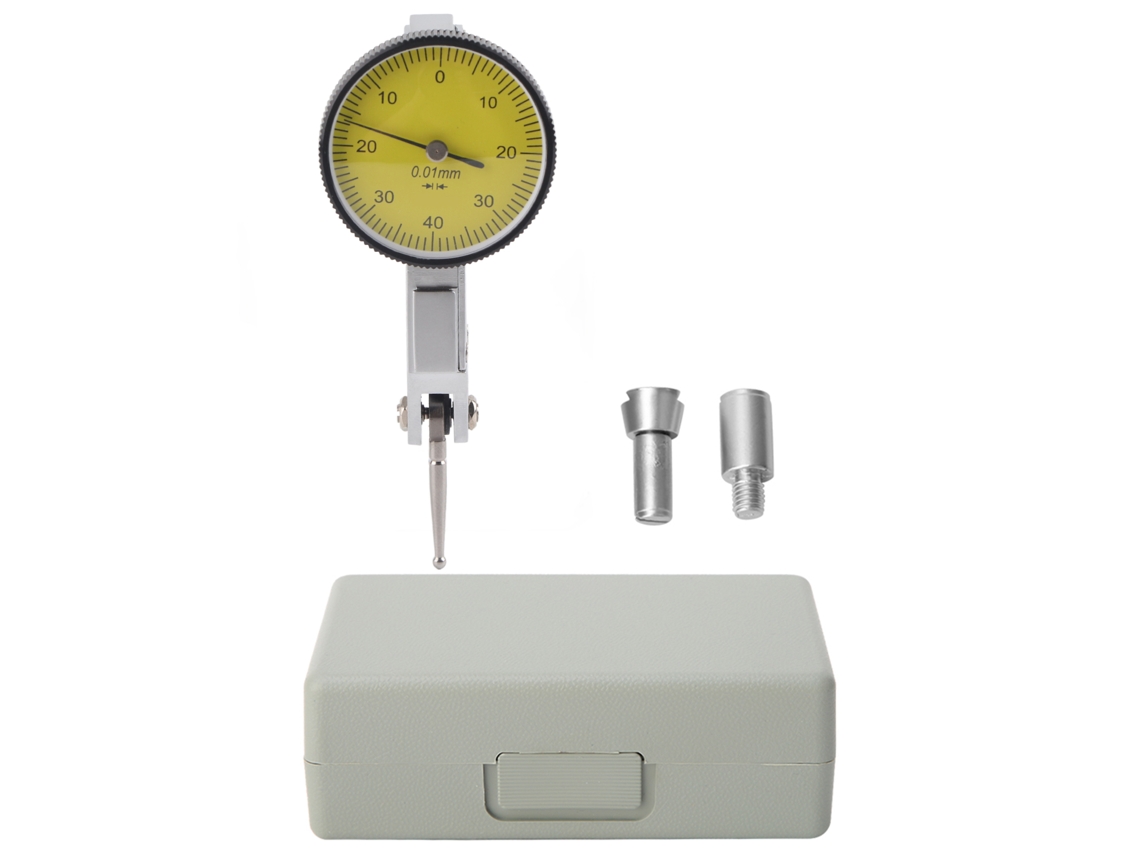 Indicador Dial De Prueba Con Rails Dovetail Magnéticos 0‑0.8mm, Escala 0.01mm, Herramienta De Medida