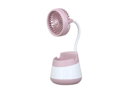 Ventilador portátil con soporte para bolígrafo y almacenamiento