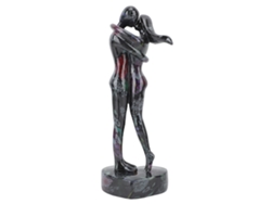 Elegante estatua de resina de una pareja para el hogar y la oficina.