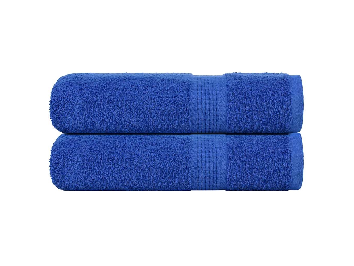 Toallas De Mano 2 Piezas Azul 50x100 Cm 360 G/m² 100 Algodón Wsd325675