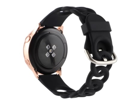Correa de Silicona 20mm rosquilla hueca para Huami Amazfit GTS4 Mini/GTS3/GTS 2e/GTS 2 - negro