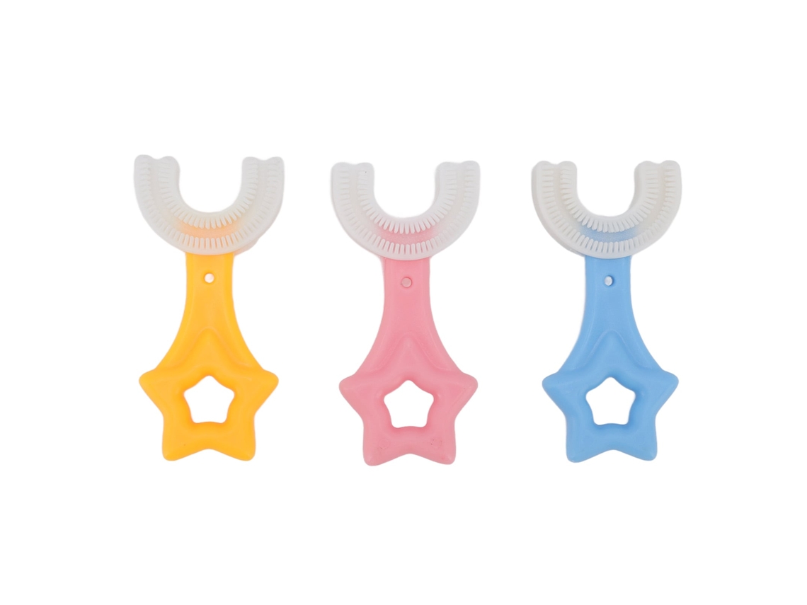 Cepillo De Dientes Manual En Forma De U Para Niños De 2 A 6 Años, Diseño De 360 Grados, Higiene Bucal.