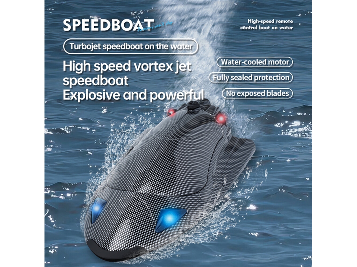 Negrojjrc Fy011 2.4g 35km/h Jet Boat Impermeable Auto-recuperación Led Refrigeración Juguete