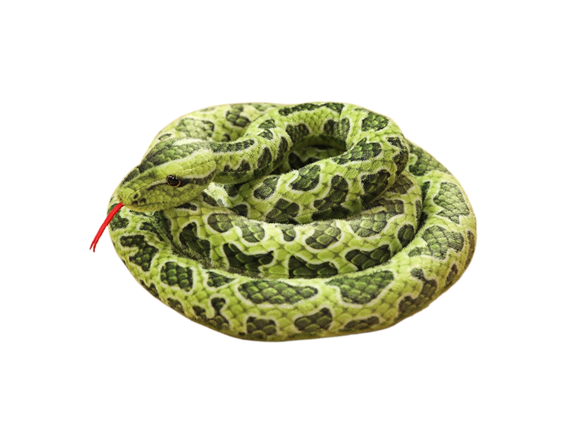 Serpiente De Peluche Suave, Flexible Y Multiusos, 200 Cm, Color Cian.