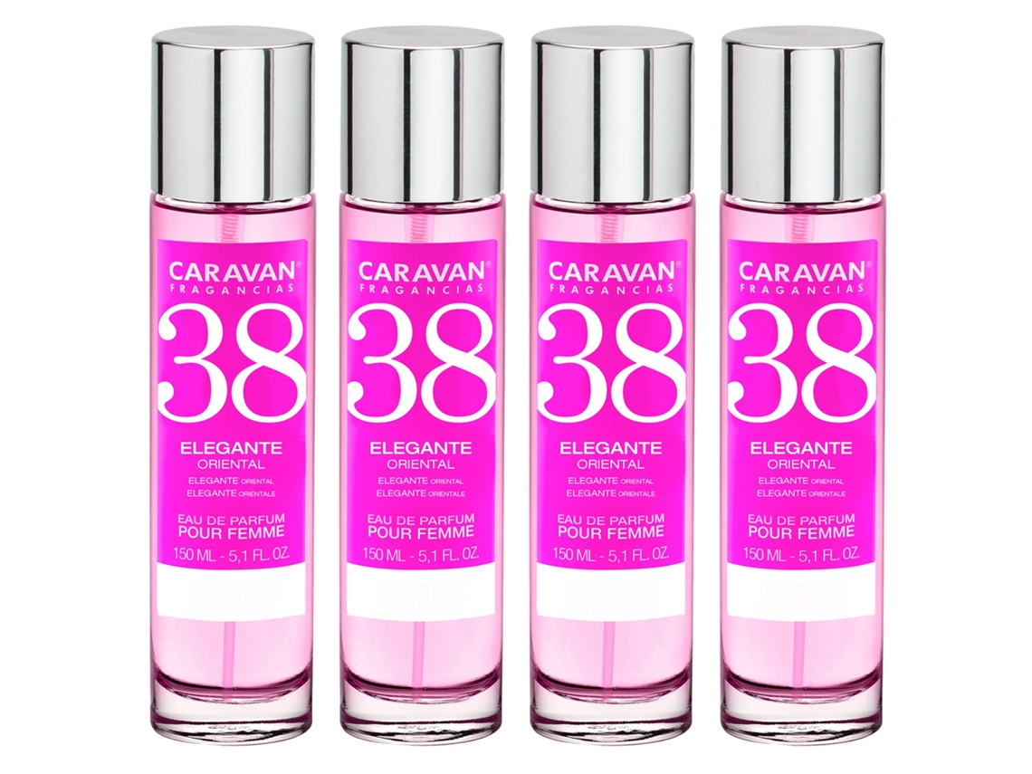4x CARAVAN Perfume de Mujer Nº38 - 150ml