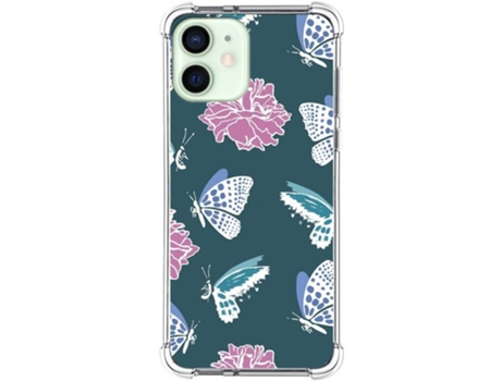 Carcasa iPhone 12 Mini (5.4) TUMUNDOSMARTPHONE Dibujos Antigolpes Flores 10 Multicolor