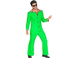 Disfraz de los años 70 Disco verde neón para hombre
