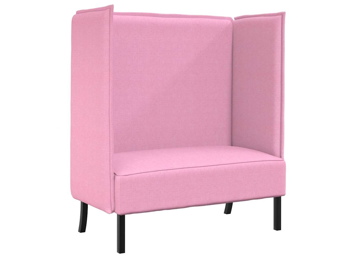 Maison Exclusive - Sofa De Espalda Alta 101cm Rosa Tela