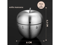 (manzana) Herramientas De Cocina Temporizador De Cocina Temporizador De Huevos De Acero Inoxidable