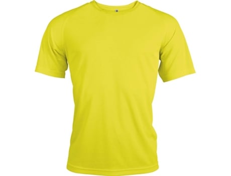 Camiseta de Hombre para Deporte PROACT Multideportes Poliéster Amarillo (XS)