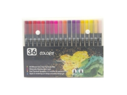 Set De 36 Marcadores De Doble Cabeza Con Tinta Acuosa Para Adultos Lápices De Pintura Portátiles Para Dibujo