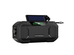 Radio de emergencia portátil Viewleaf con manivela de 15000 mAh, energía solar, linterna LED AM/FM/NOAA y banco de energía para uso en exteriores