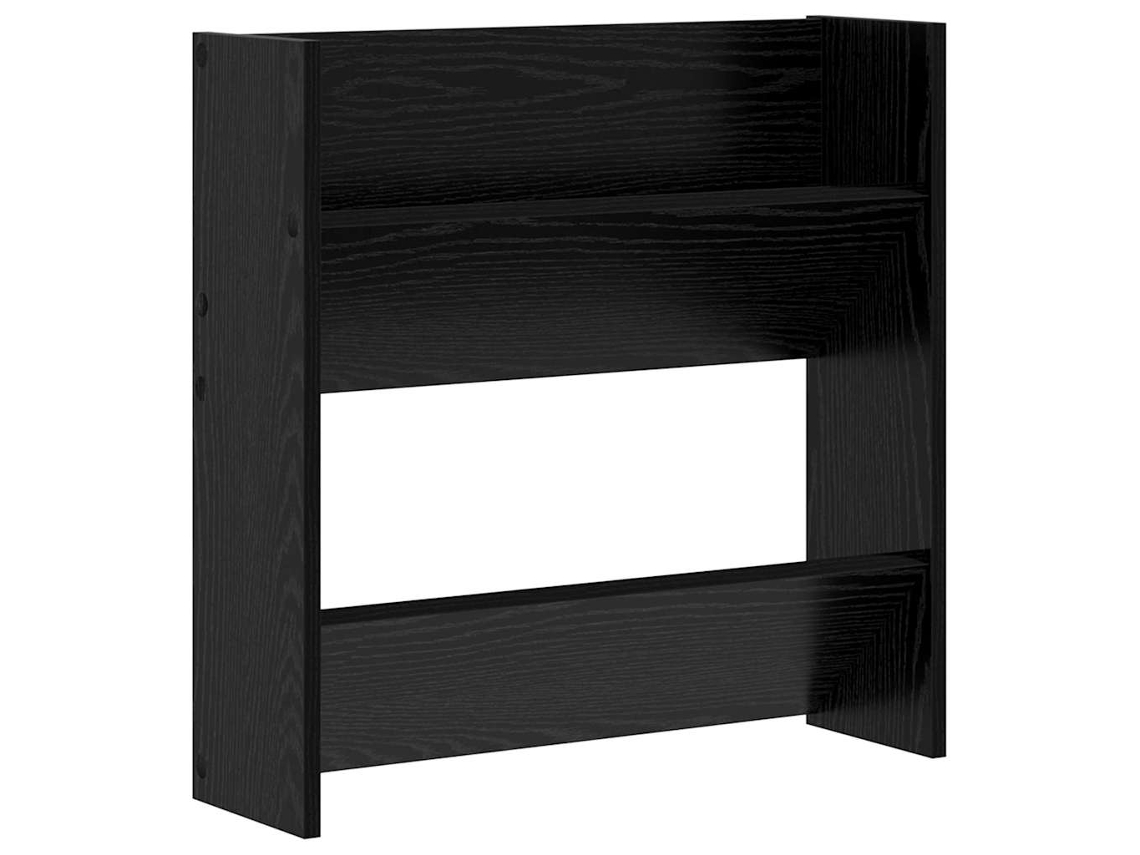 Mueble Zapatero | Armario Zapatero Con Estante Roble Negro 60 X 18 X 60 Cm