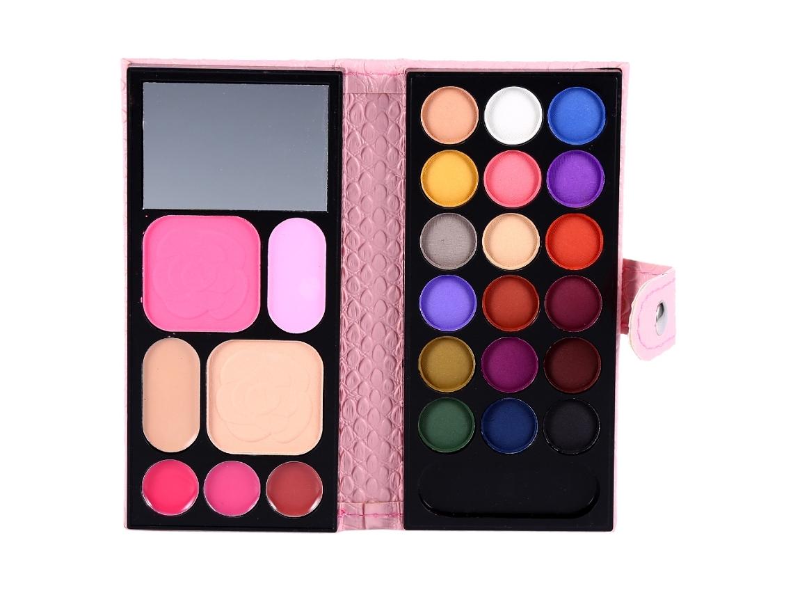 Kit de maquillaje 18 sombras de ojos 2 polvos compactos 2 rubores 3 labiales Sunflare