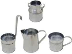 Mini Cubo Colgante De Hierro Galvanizado, Maceta Para 4 Personas