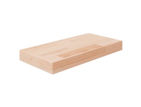 Estantería 40X20X4 cm Roble Macizo Sin Tratar MAISON EXCLUSIVE