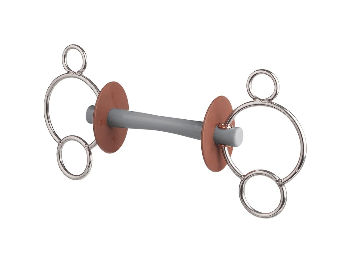 Snaffle Suave 3 Comfort Prateado 140 Mmberis